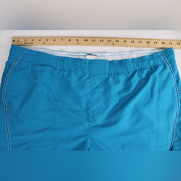 Nike Blue Men's XXL Swim Trunks Drawstring Elastic Waist, Side Pocket - Picture 5 of 11